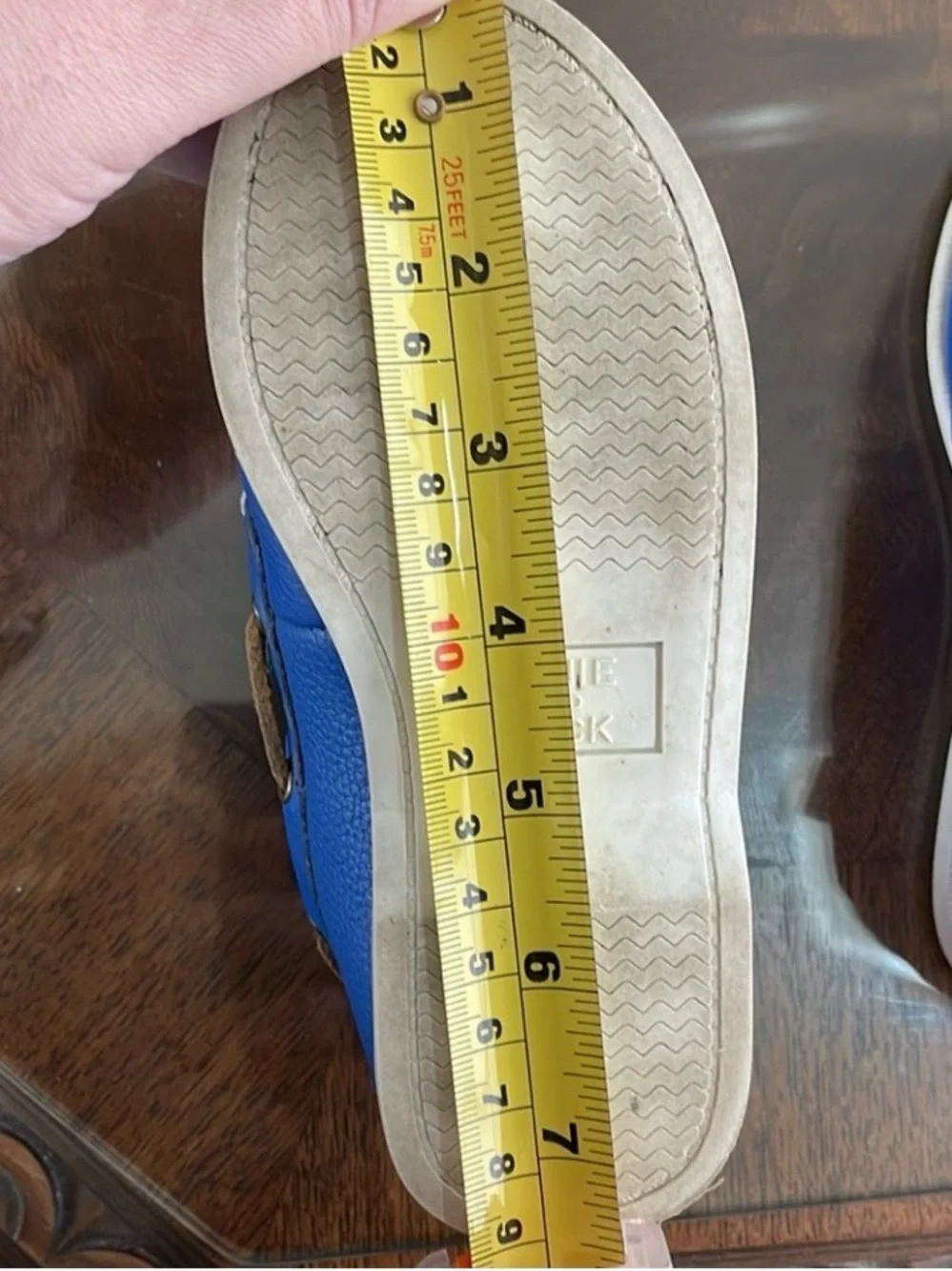 Janie and Jack Capri Royal Blue Kids Boat Shoes with Brown Laces